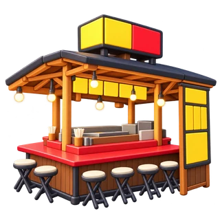 3D-style illustration inspired by the city photo — Kojima Shoten