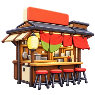 3D-style illustration inspired by the city photo — Chochin
