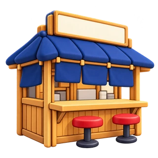 Imagined yatai icon; exterior reference unavailable — Sanyu