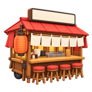 Imagined yatai icon; exterior reference unavailable — Daichan