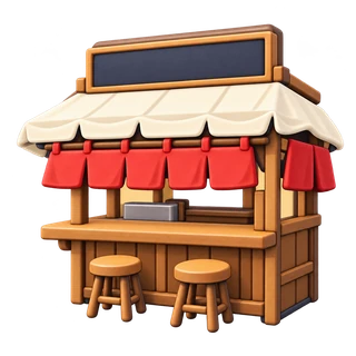 Imagined yatai icon; exterior reference unavailable — Tatchan