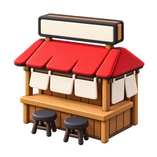 Imagined yatai icon; exterior reference unavailable — Shochan