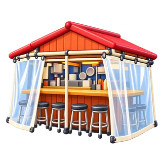 3D-style illustration inspired by the city photo — Chez Remy