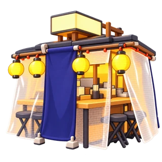3D-style illustration inspired by the city photo — Tenjinyatai Zonochan
